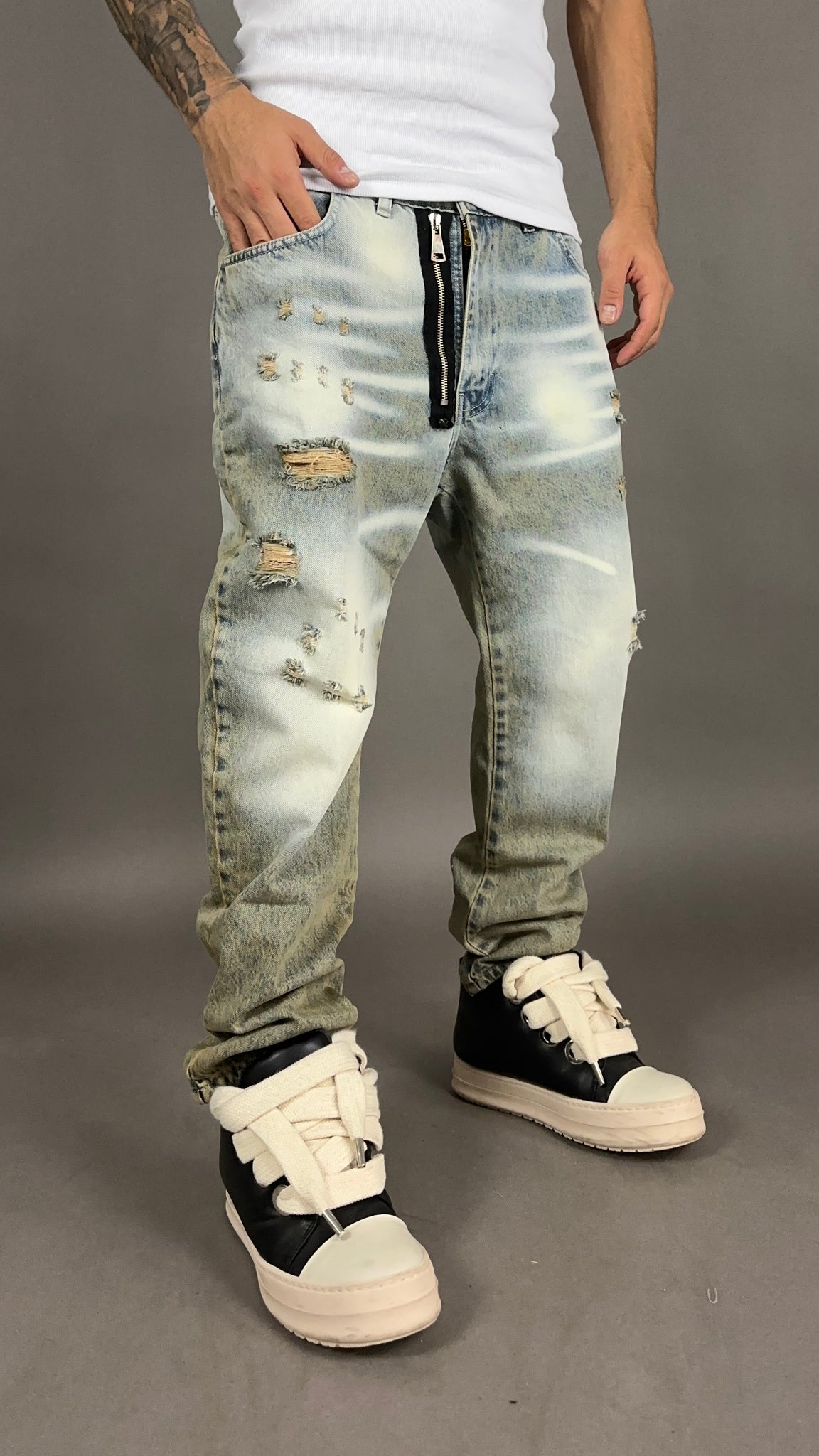 DENIM MOD.DSQ ZIP VERDE