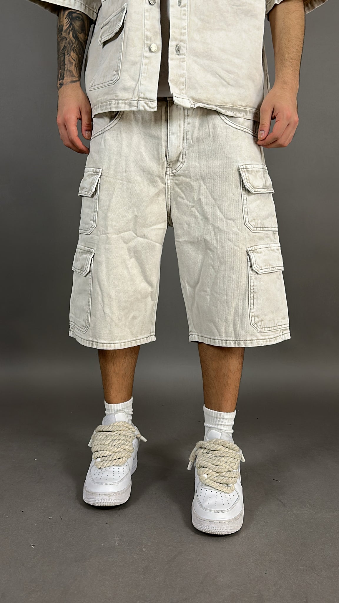 COORDINATO JEANS CREMA
