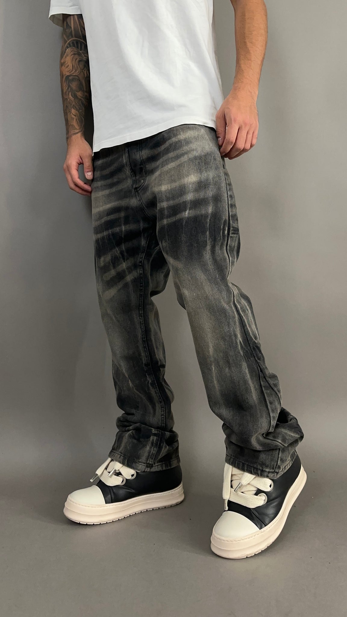 JEANS MOD.FLARE ZEBRATO