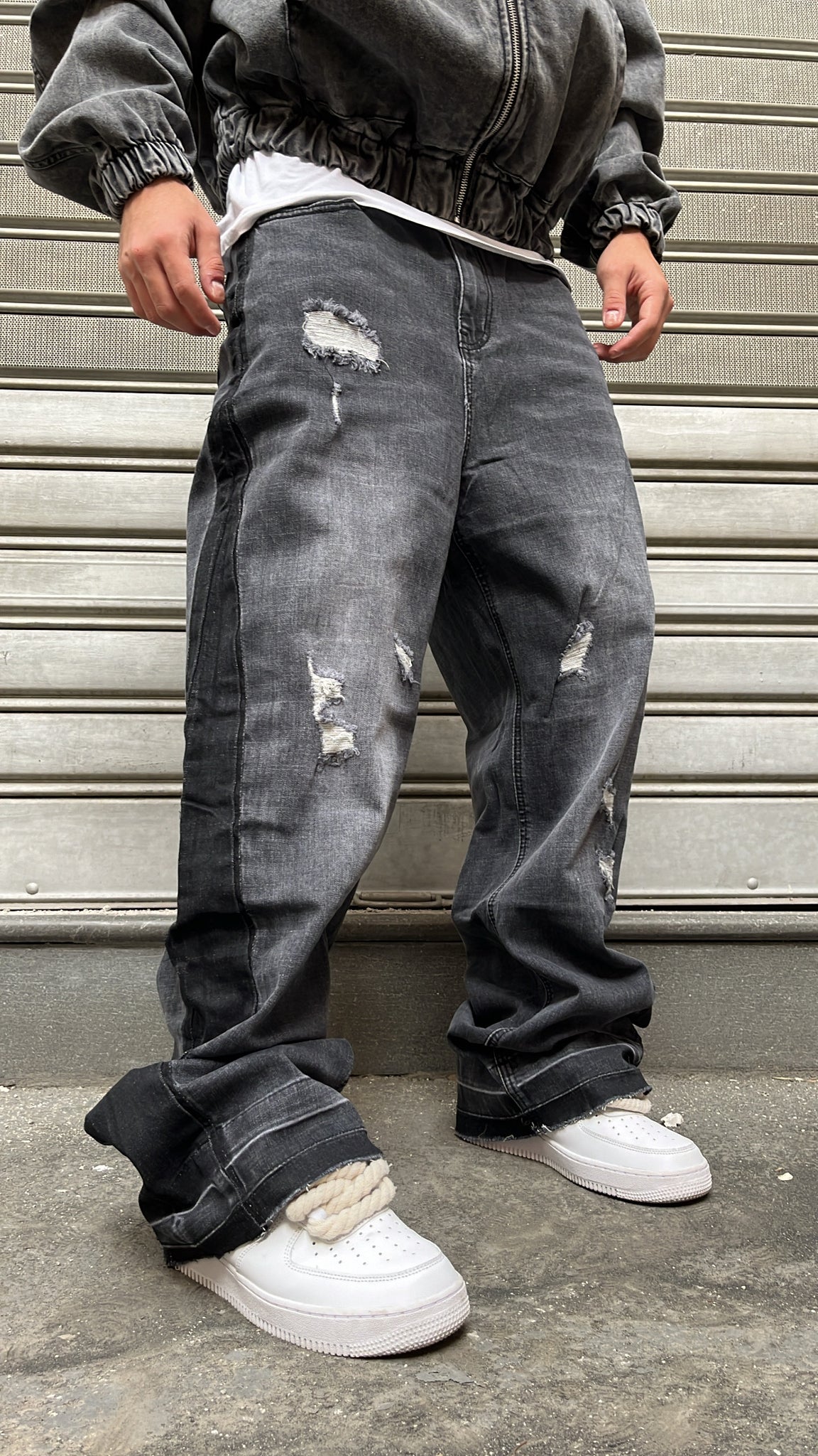 BAGGY FLARE ROTTURE GRAY