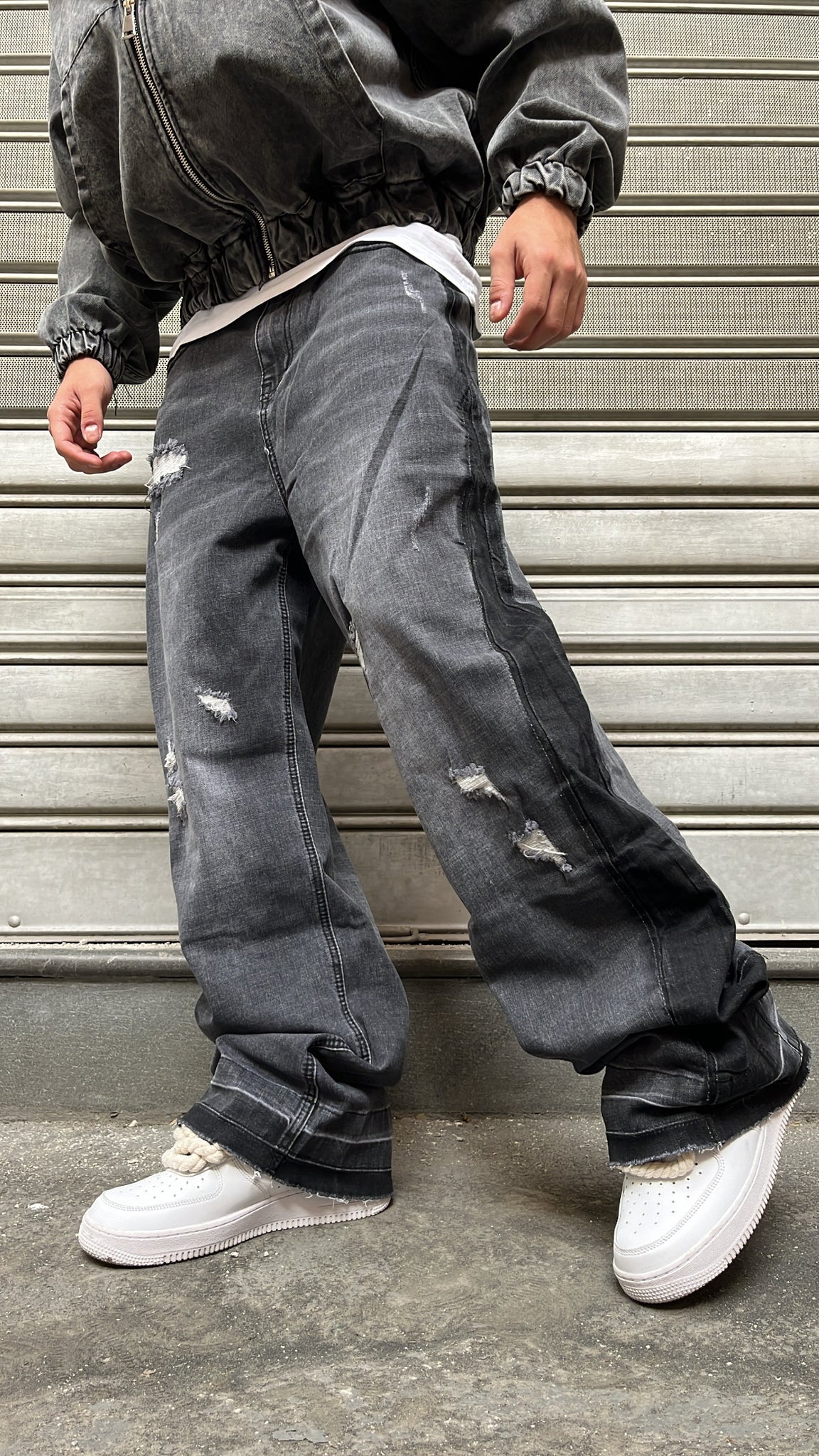 BAGGY FLARE ROTTURE GRAY