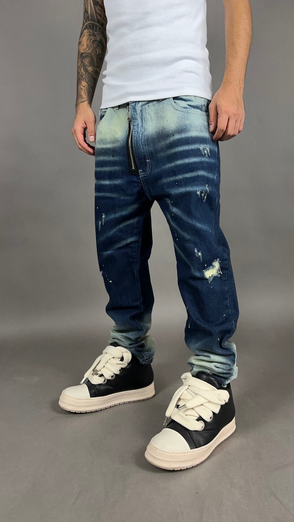 DENIM MOD.DSQ ZIP MARINE