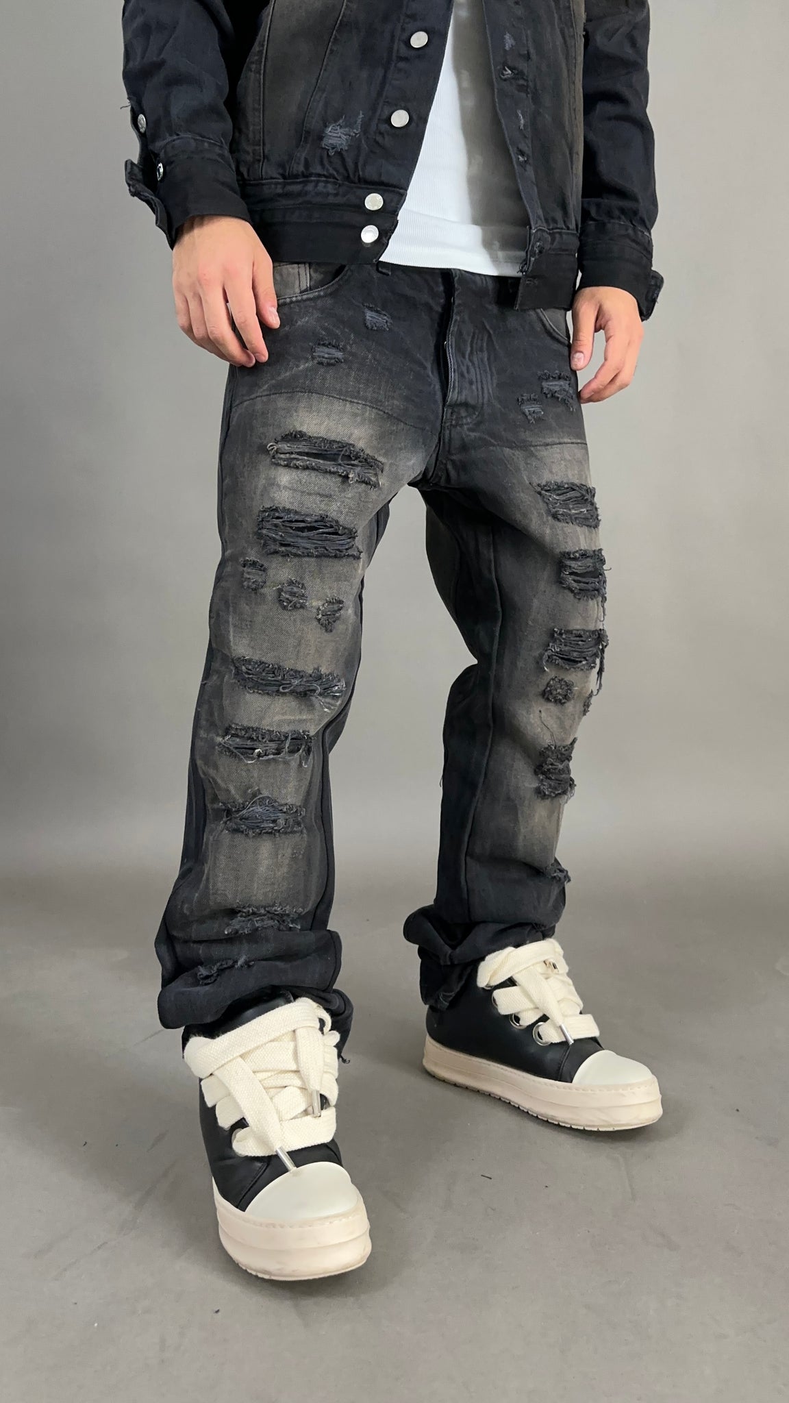 COORDINATO JEANS DESTROYED