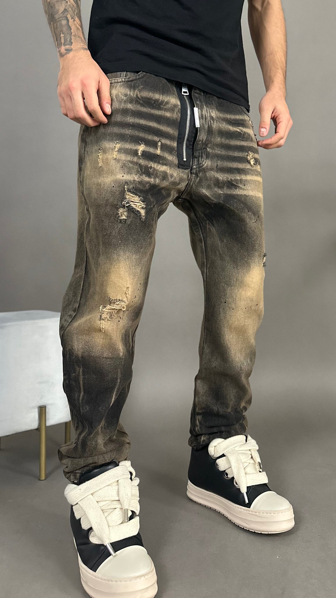 DENIM JEANS MOD.DSQ SABBIATO