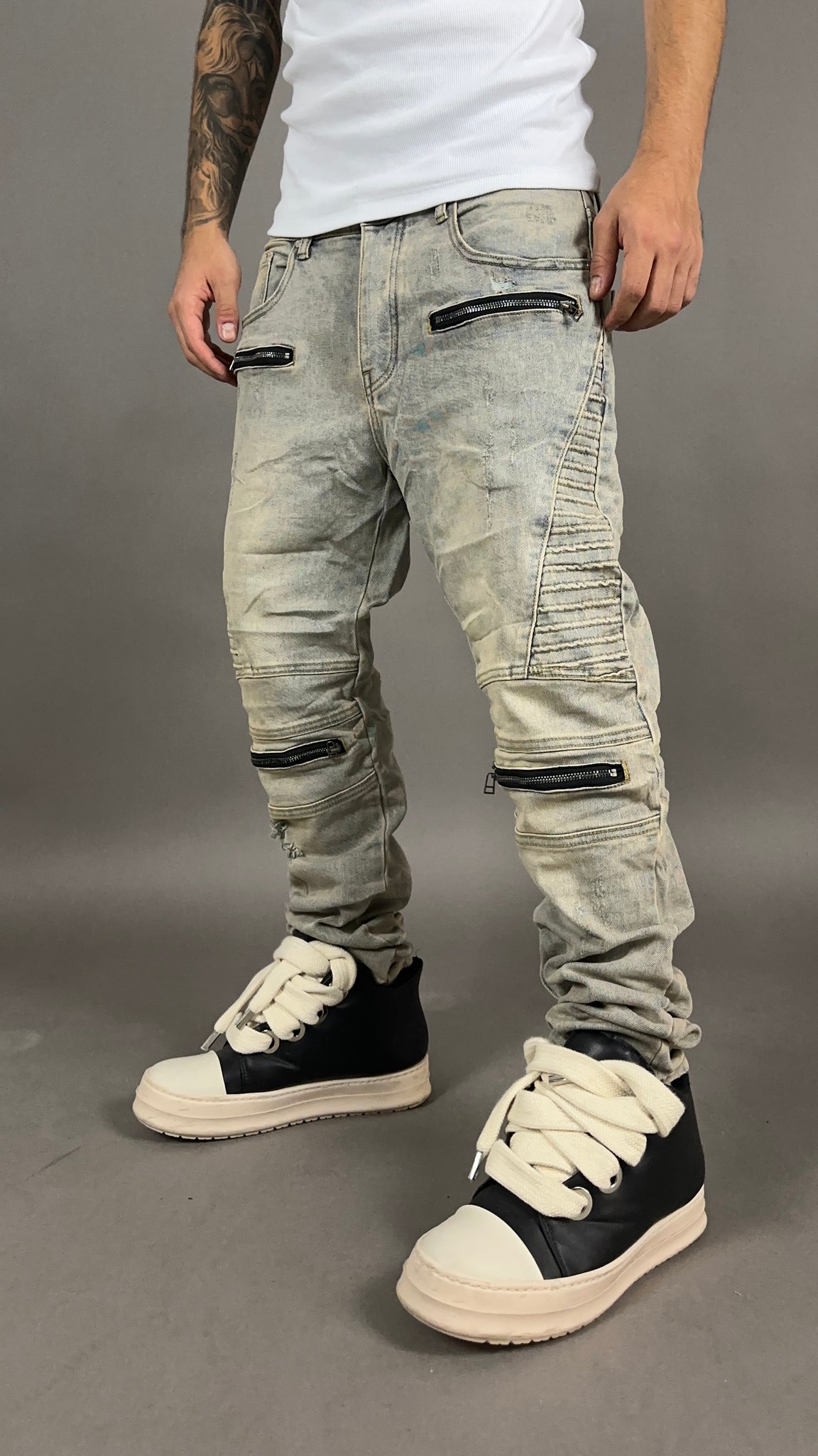 BIKER JEANS DESERT