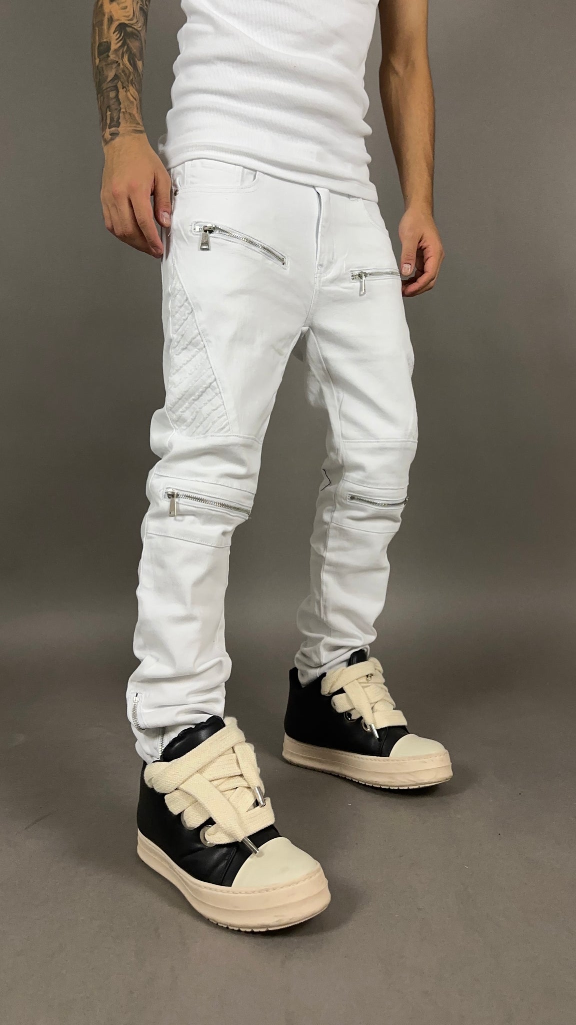 BIKER JEANS FULL ZIP