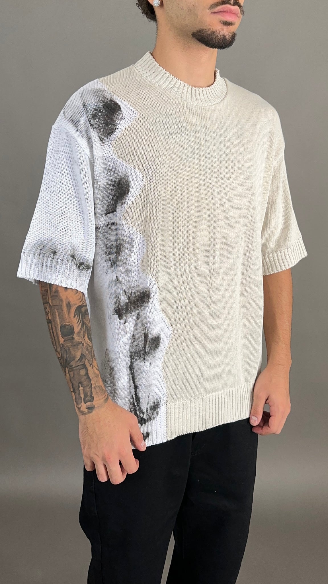 T-SHIRT IN FILO SIDE PRINT