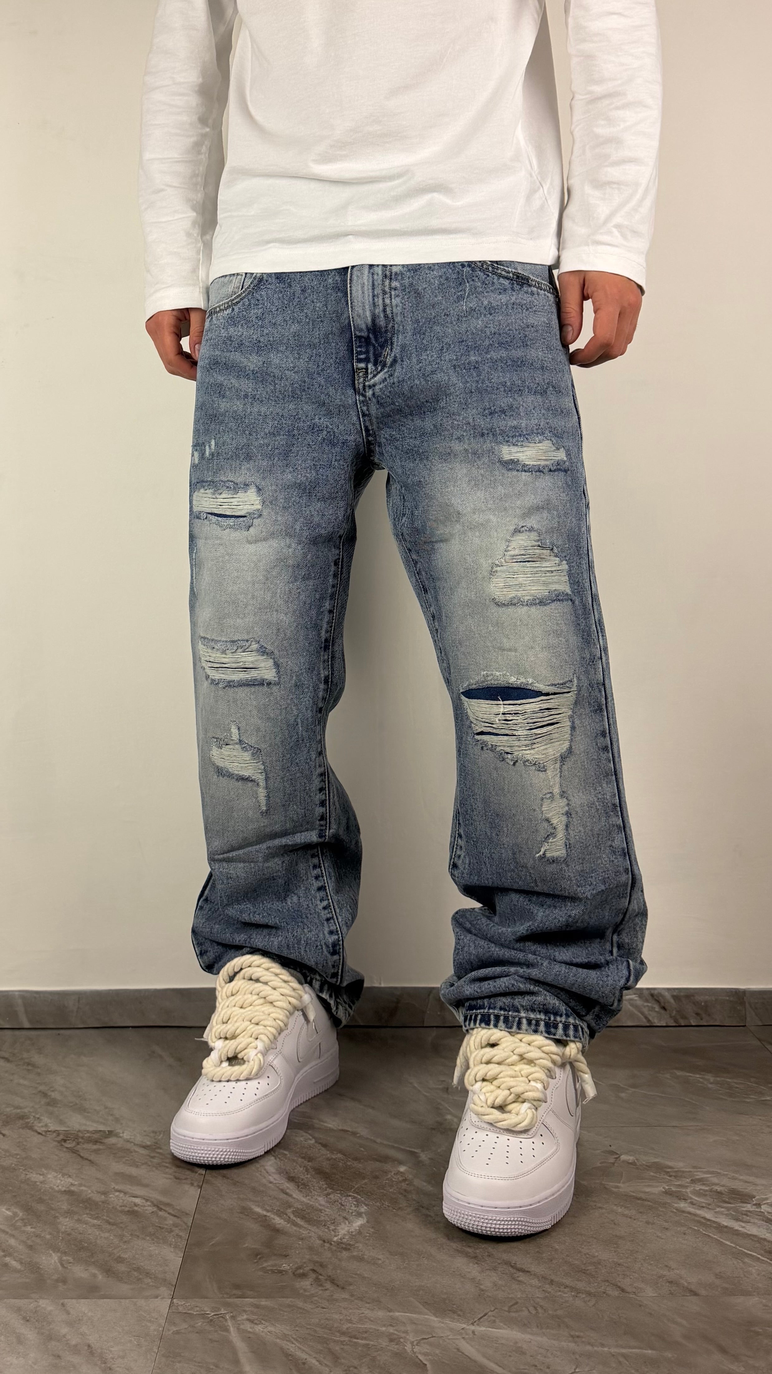 BAGGY JEANS ICE ROTTURE