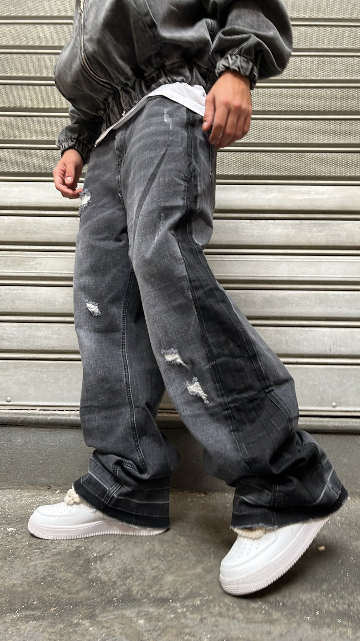 BAGGY FLARE ROTTURE GRAY