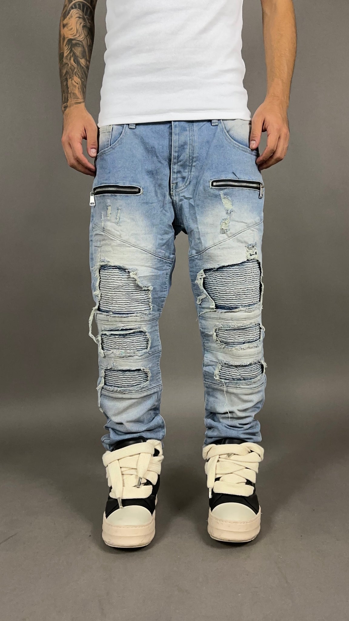 BIKER JEANS ROTTURE