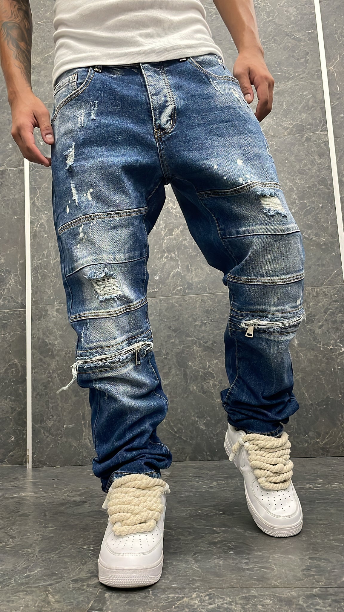 BIKER ZIP BLUE 2.0