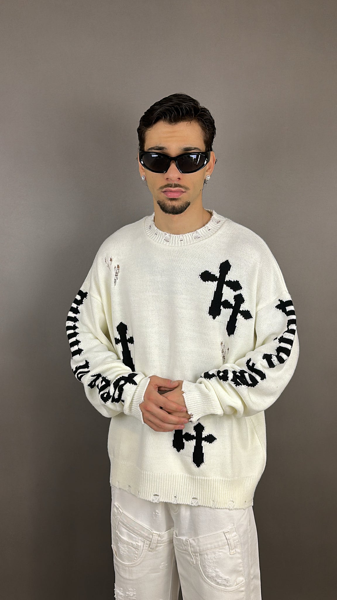 PULL CROME WHITE