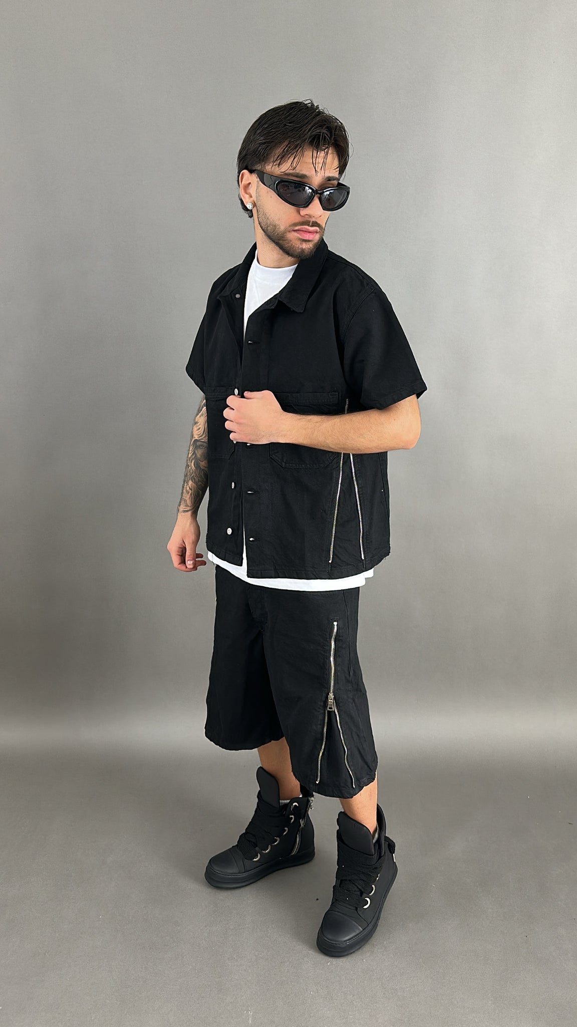 COORDINATO CROP ZIPPATO