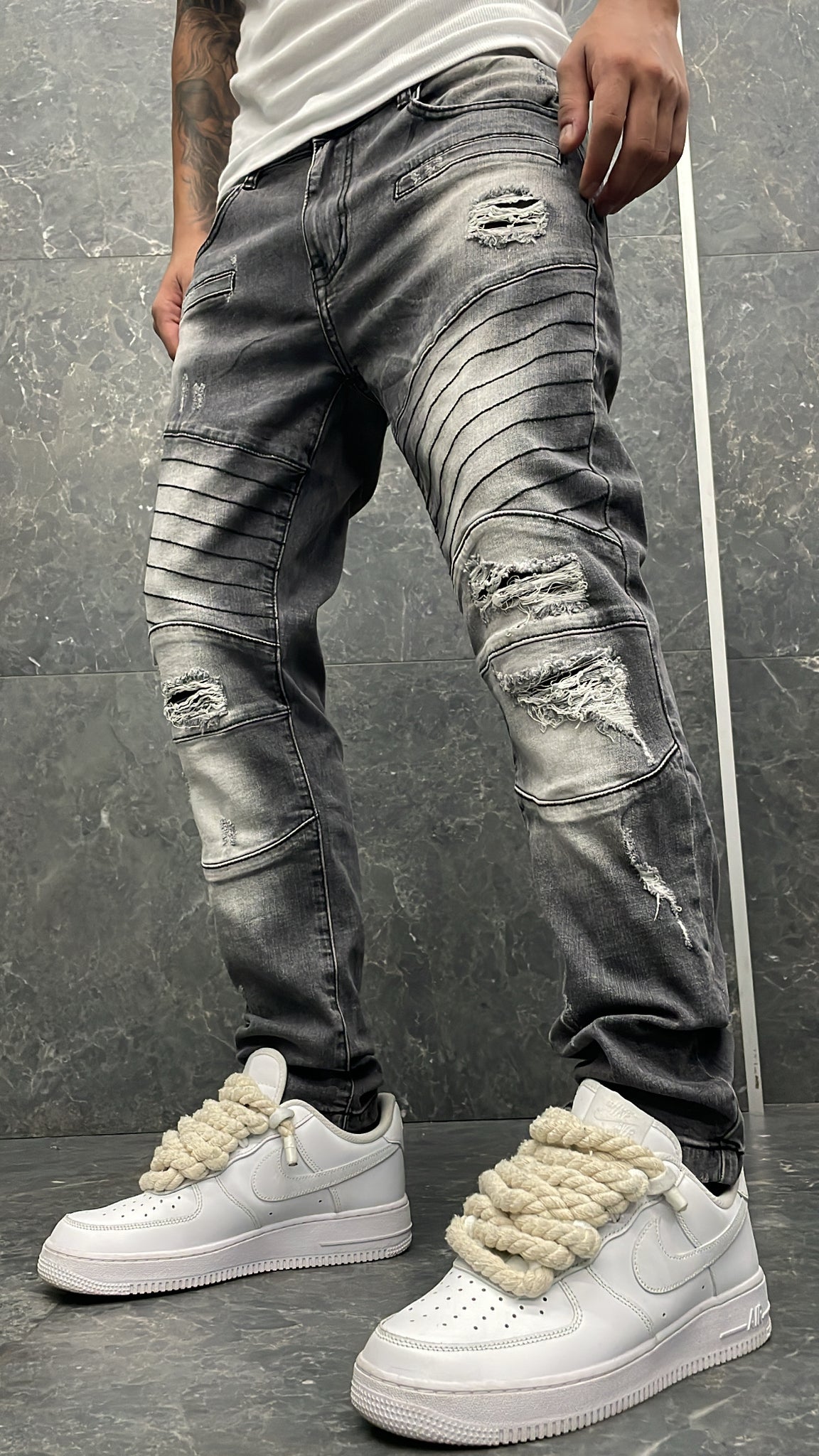 Cheap biker jeans best sale