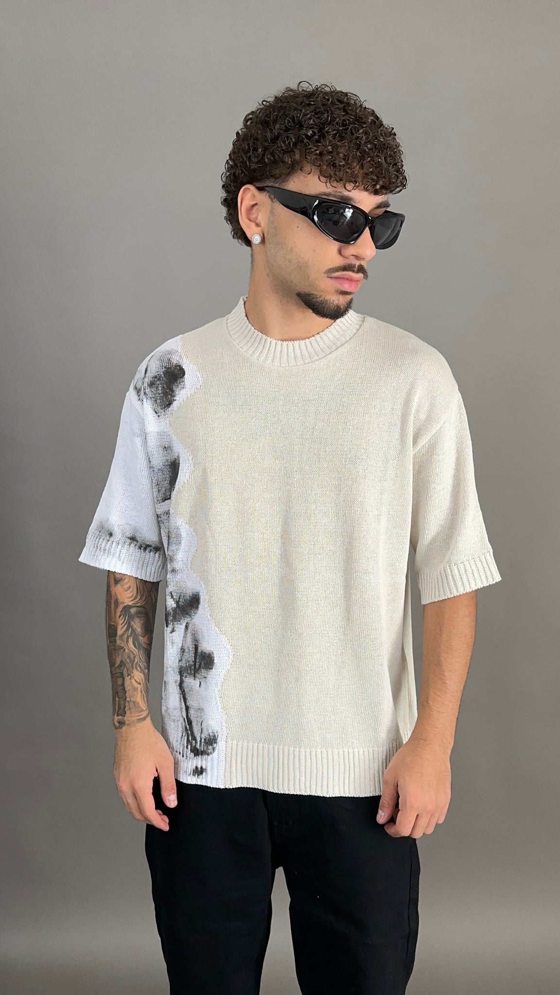 T-SHIRT IN FILO SIDE PRINT