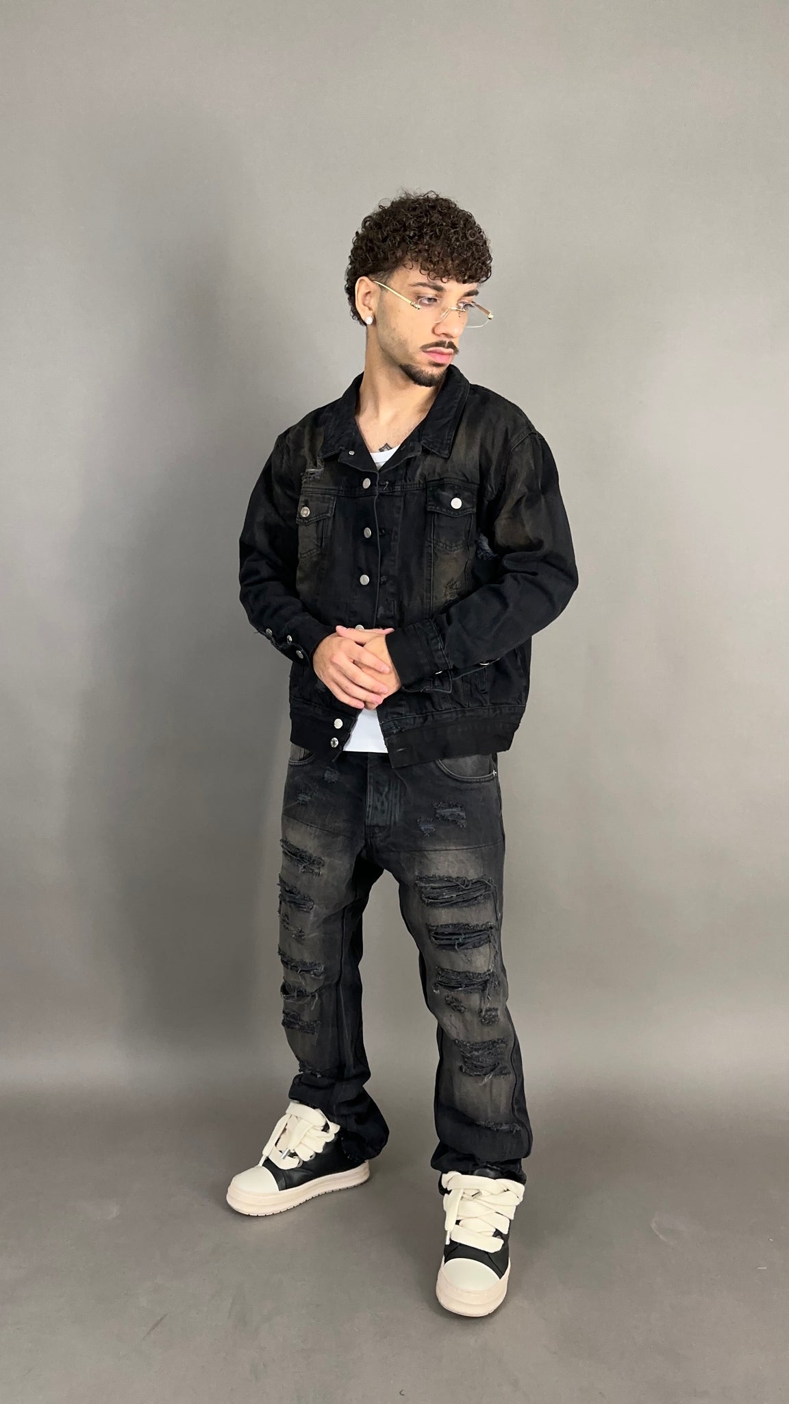 COORDINATO JEANS DESTROYED
