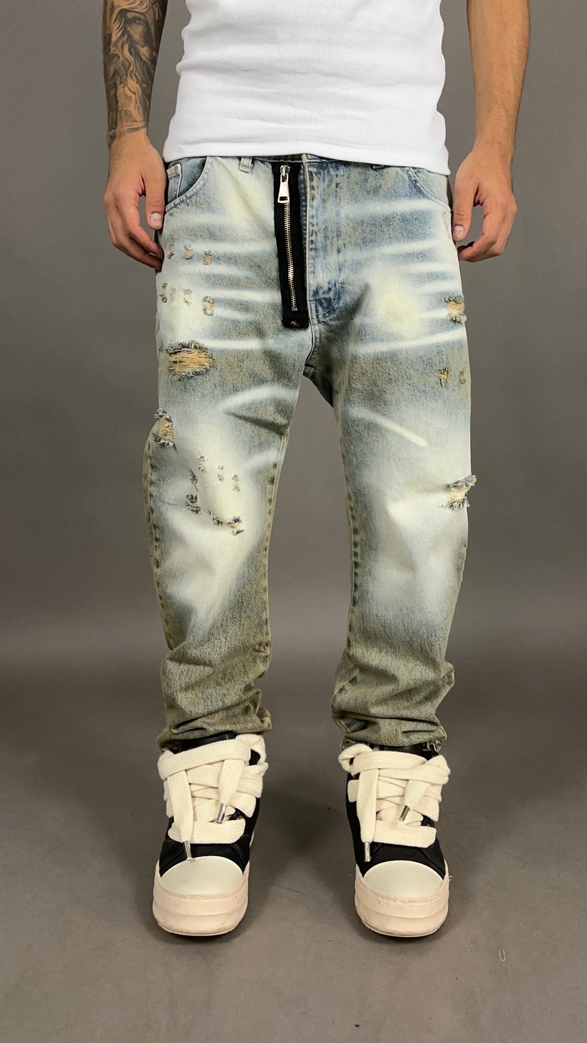 DENIM MOD.DSQ ZIP VERDE