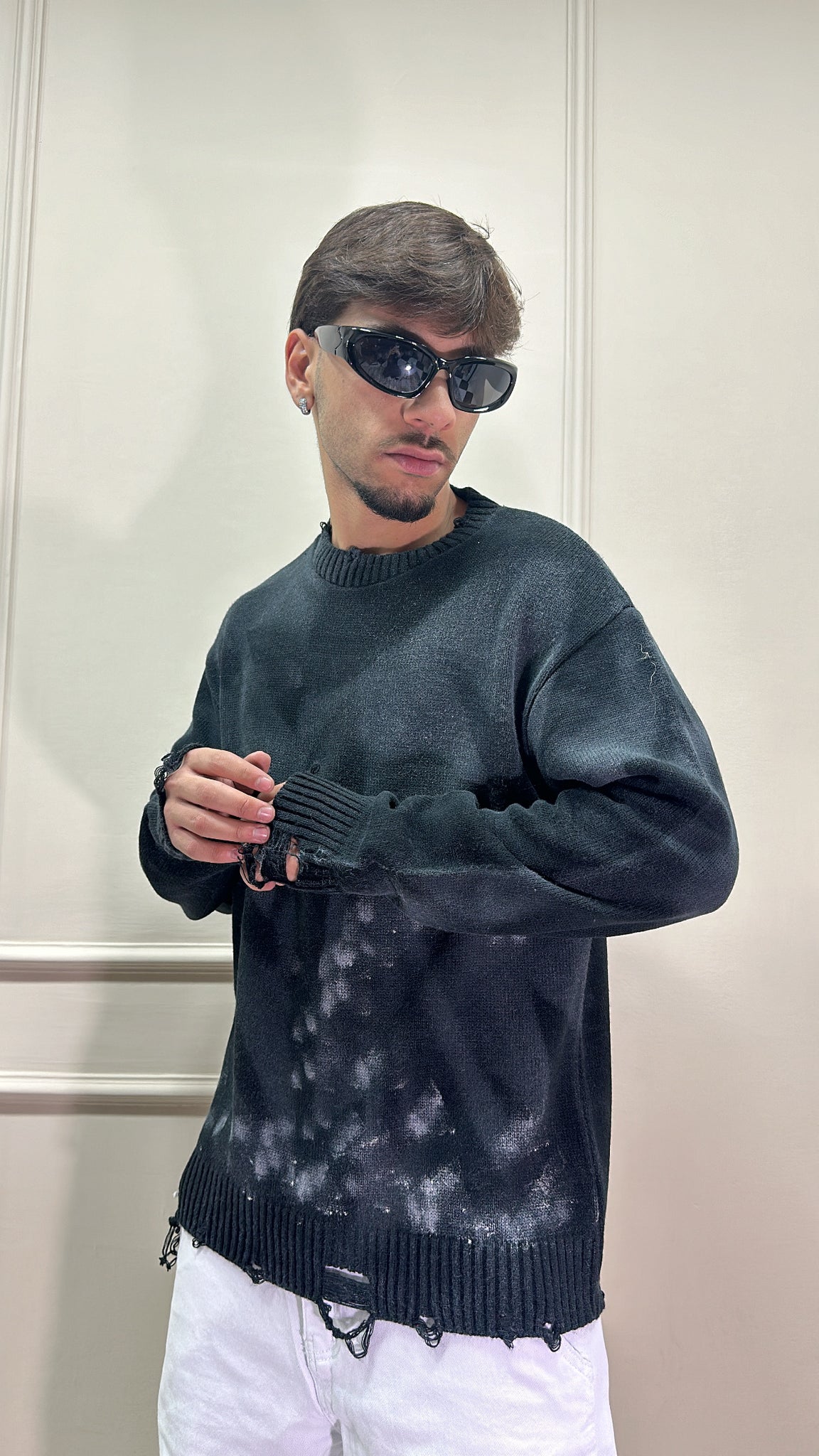 PULL SLAVATO BLACK