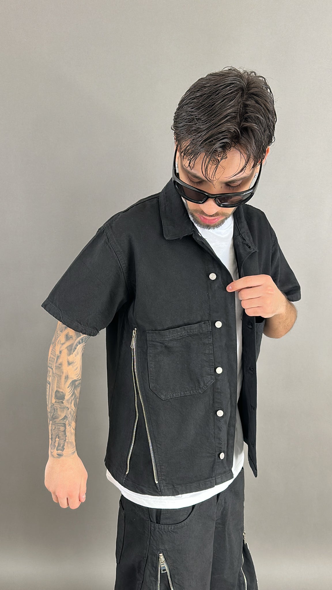 COORDINATO CROP ZIPPATO