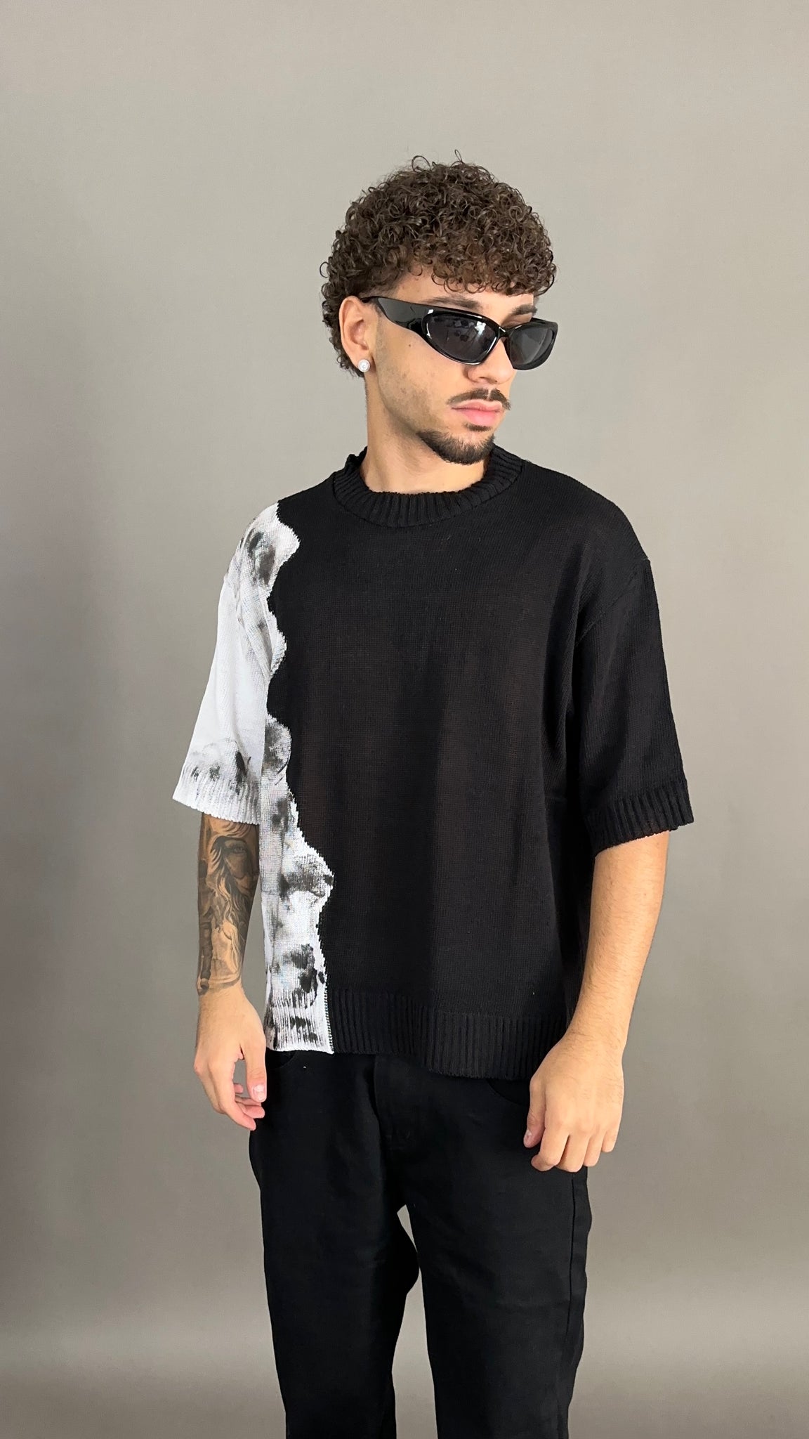 T-SHIRT IN FILO SIDE PRINT