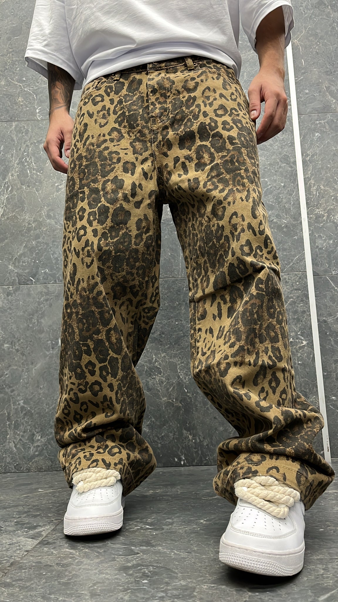 BAGGY JEANS LEOPARD