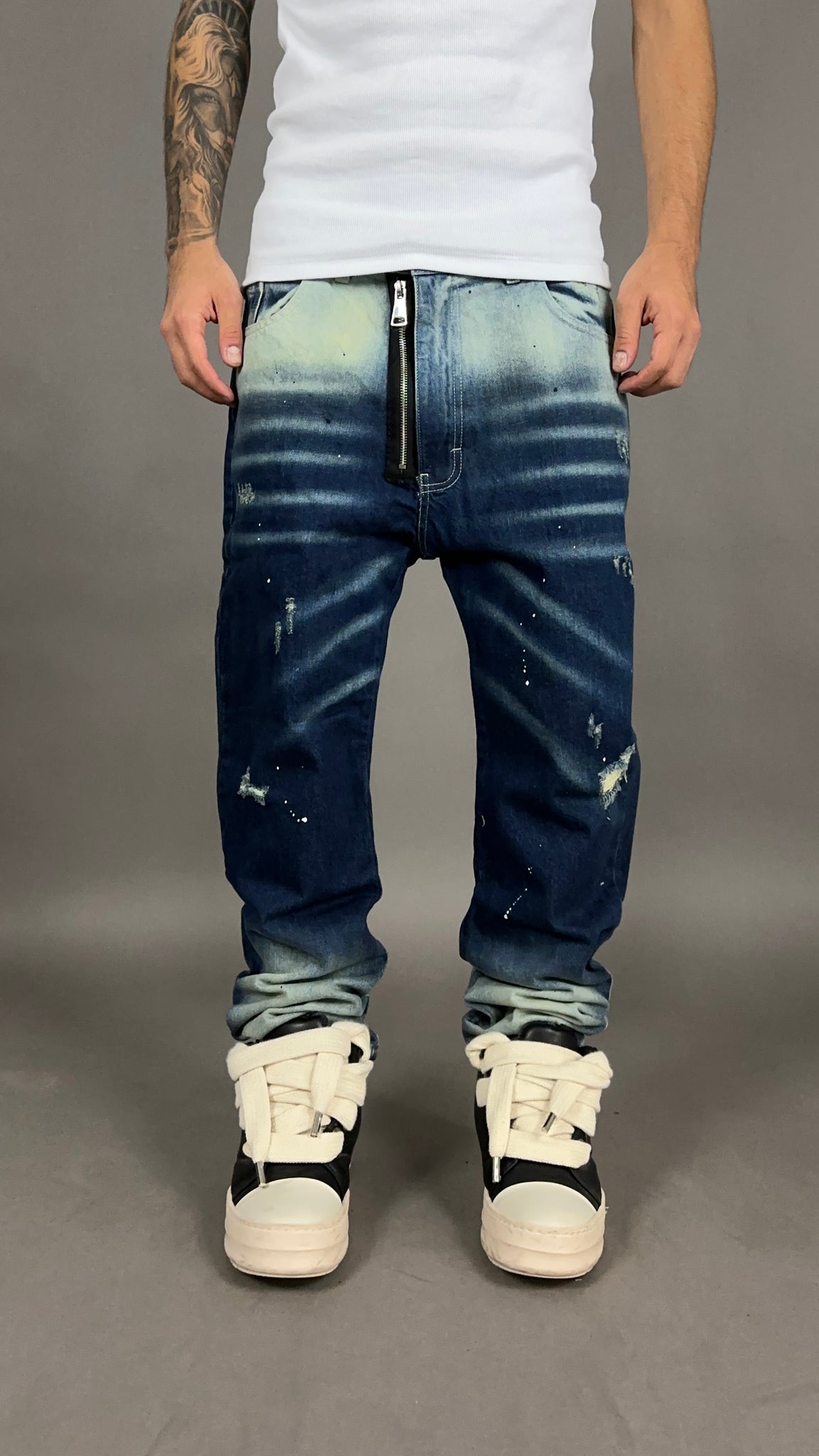 DENIM MOD.DSQ ZIP MARINE